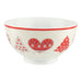 Ceramic Printed Christmas Tree & Heart Bowl Christmas Tableware FabFinds   