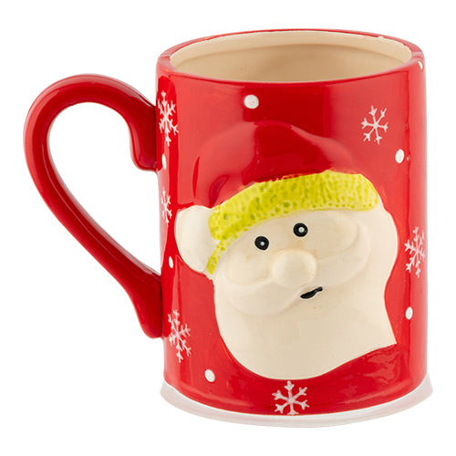 Christmas 3D Santa Face Red Mug Mugs Out FabFinds   