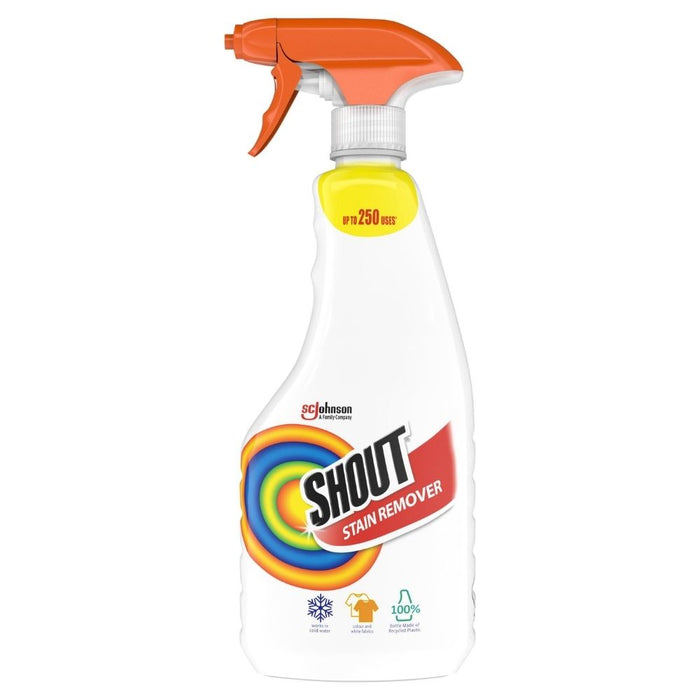 Mr Muscle Shout Stain Remover Spray 500ml Assorted Packs Laundry - Stain Remover Mr Muscle Pack of 1