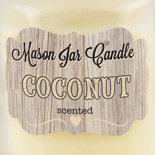 Mini Mason Jar Candle Coconut Scented Candles FabFinds   