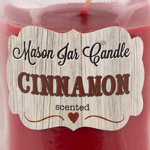 Mini Mason Jar Candle Cinnamon Scented Candles FabFinds   