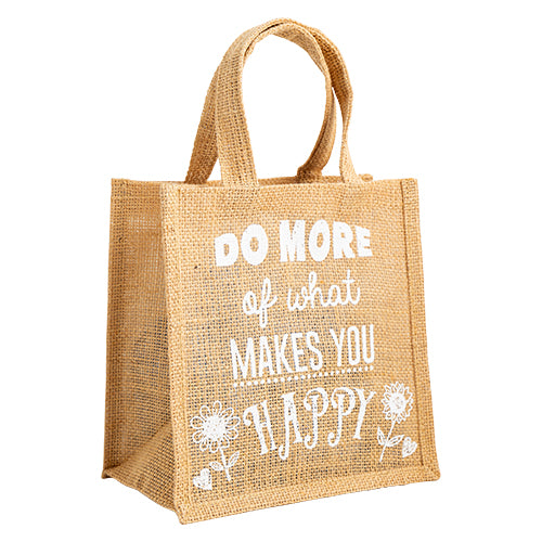 Hessian Quote Lunch Bag Assorted Styles Food Storage FabFinds   