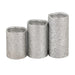 Home Collection Silver Glitter LED Candles Home Decoration FabFinds   