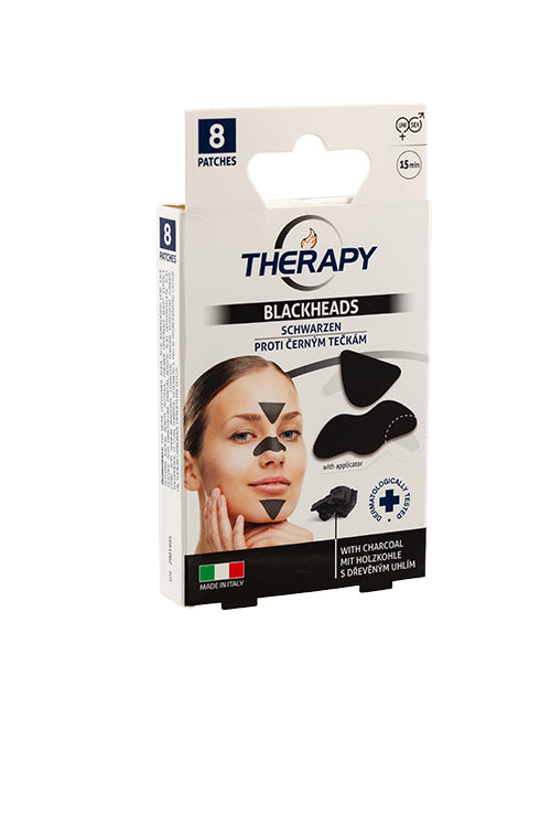 Therapy Blackheads Patches With Charcoal 8 Pack Skin Care Therapy   