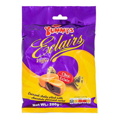Sweetworld Yummys Eclairs Toffee 200g Sweets, Mints & Chewing Gum Sweetworld   
