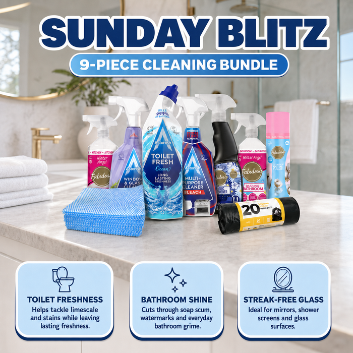 Sunday Blitz Household Cleaning Bundle 9 Piece Cleaning Bundles FabFinds