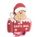 Wooden Santa Mail Signpost with Christmas Gingerbread Christmas Decoration Fabfinds