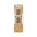 Rectangular cardboard cat scratcher with textured surface on a white background