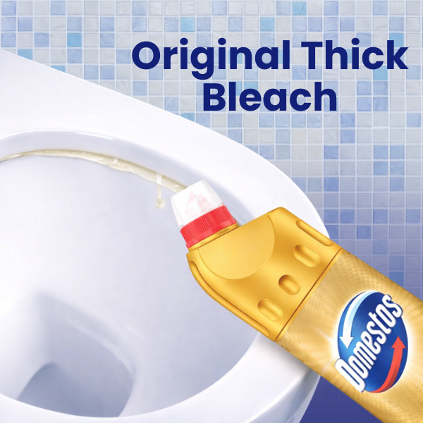 Domestos Original Gold Pack Edition Thick Bleach 750ml Assorted Pack Size Toilet Cleaners Domestos