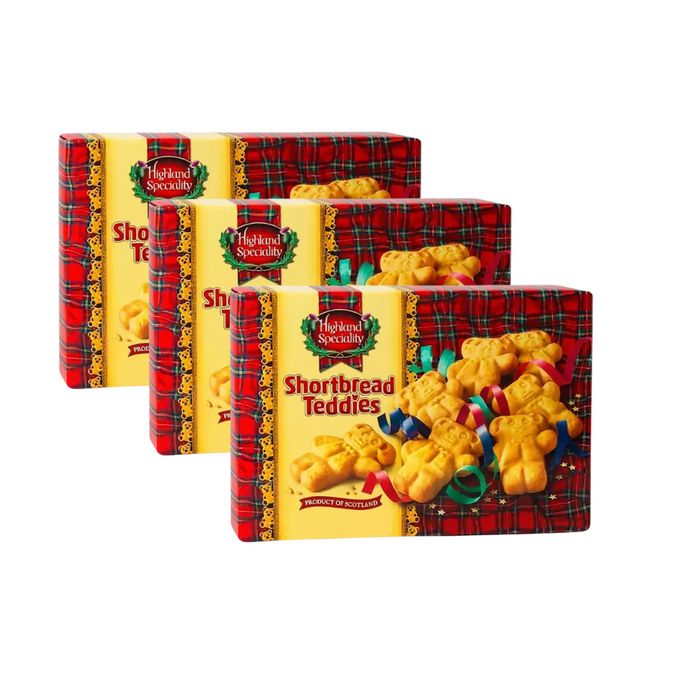 Highland Speciality Scottish Shortbread Teddies 115g Assorted Packs Biscuits & Cereal Bars highland speciality Pack of 3