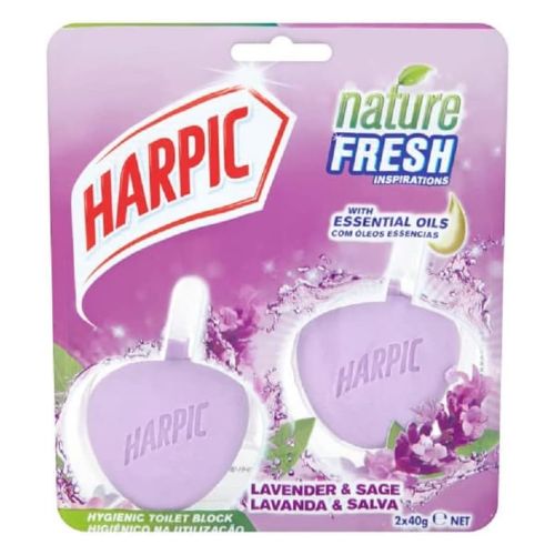 Harpic Hygienic Toilet Block Twin pack Toilet Cleaners FabFinds Lavender  