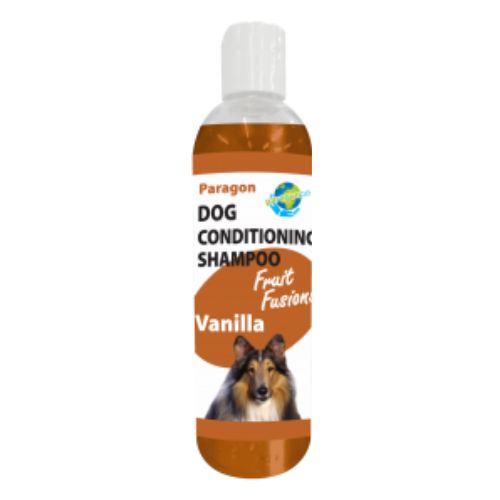 Paragon Dog Conditioning Shampoo Fruit Fusions Assorted Scents 250ml Pet Shampoo & Conditioner paragon Vanilla  