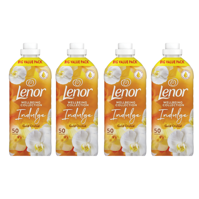 Lenor Fabric Conditioner – Gold Orchid 1.65L (50 Washes) Assorted Packs Laundry - Fabric Conditioner Lenor Pack of 4