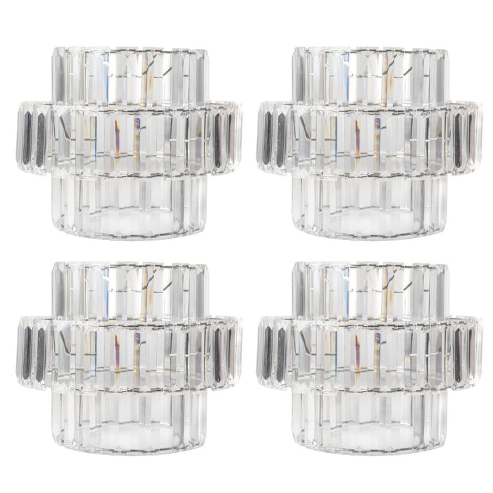3 Tier Clear Crystal Lampshade Assorted Packs