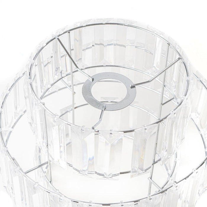 3 Tier Clear Crystal Lampshade Assorted Packs