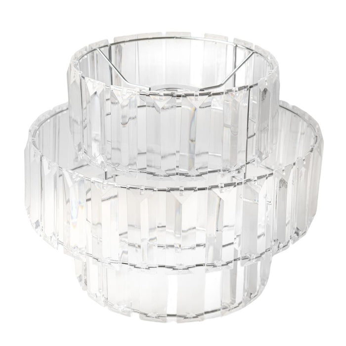 3 Tier Clear Crystal Lampshade Assorted Packs