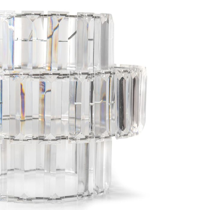 3 Tier Clear Crystal Lampshade Assorted Packs