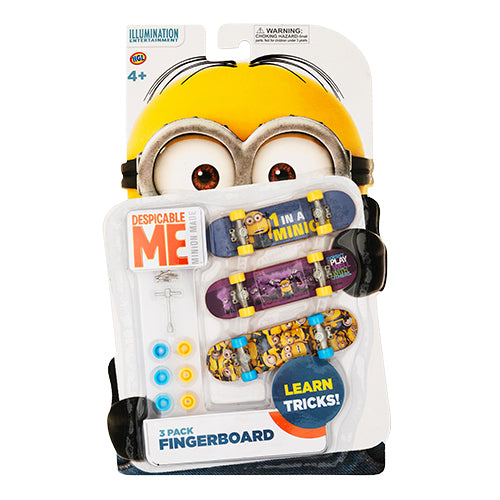 Despicable Me Fingerboard Set 3 Pack Toys illumination entertainment   