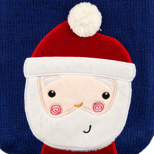 Knitted Character Santa Hot Water Bottle 2 Litres Hot Water Bottles FabFinds   