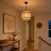 Natural Raffia Easy Fit Contrast Trim Lampshade 26cm Lighting FabFinds