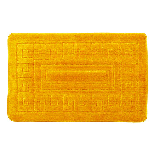 Coloroll 2 Piece Greek Bath Mat Set Non-Slip Bathroom Accessories Coloroll Yellow  