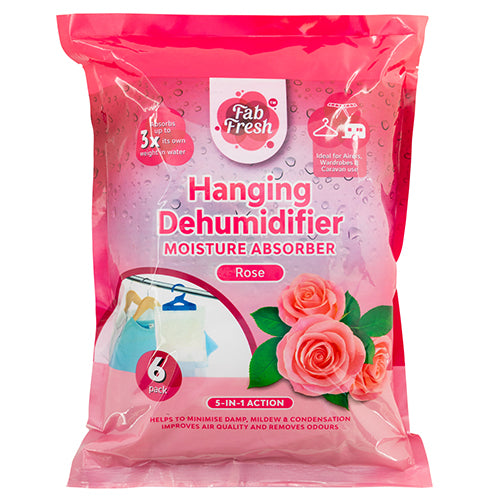 Hanging Dehumidifier Assorted Scents 6 PK Dehumidifiers FabFinds Rose  