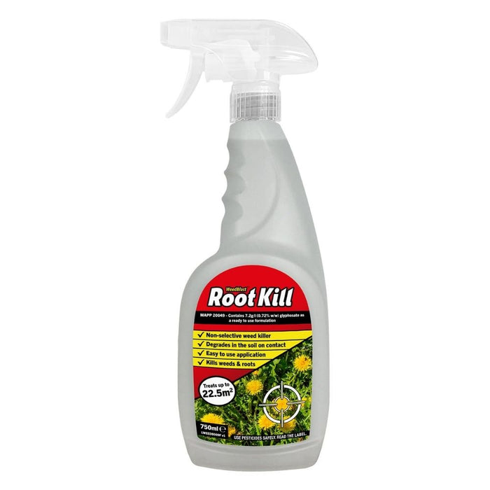 Weed Blast Root Kill Weed Killer 750ml Lawn & Plant Care RootBlast Pack of 1