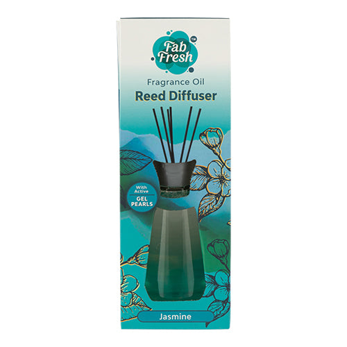 Fab Fresh Reed Diffuser Fab Fresh Jasmine Fragrance Oil Reed Diffuser 100ml - FabFinds