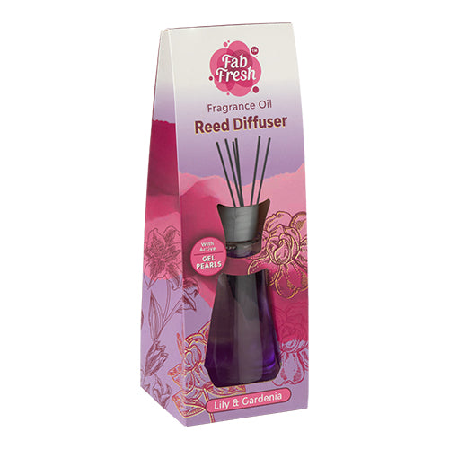 Fab Fresh Fragrance Oil Reed Diffuser Lily & Gardenia 100ml Diffusers Fab Fresh   