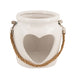 White Heart Tealight Holder 10cm Tealight Holder home collection   