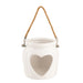 White Heart Tealight Holder 10cm Tealight Holder home collection   