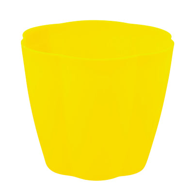 For The Love Of Gardening Petal Plant Pot Assorted Colours 14cm Plant Pots & Planters for the love of gardening Yellow  