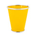 Decorative Large Tin Colourful Plant Pot 17cm Plant Pots & Planters FabFinds Yellow  