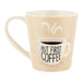 But First Coffee Beige Mug 10oz Mugs FabFinds   