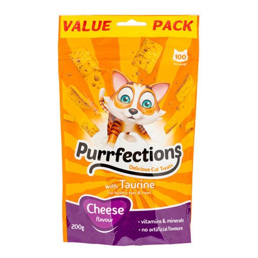 Purrfections Cheese Cat Treats 200g Cat Food & Treats Purrfections   
