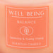 Well Being Balance Jasmine & Ylang Ylang Frosted Scented Candle 4oz Candles FabFinds   
