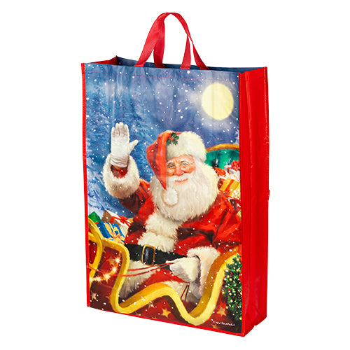 Santa On His Sleigh Giant Gift Bag 70cm x 50cm Christmas Gift Bags & Boxes FabFinds   