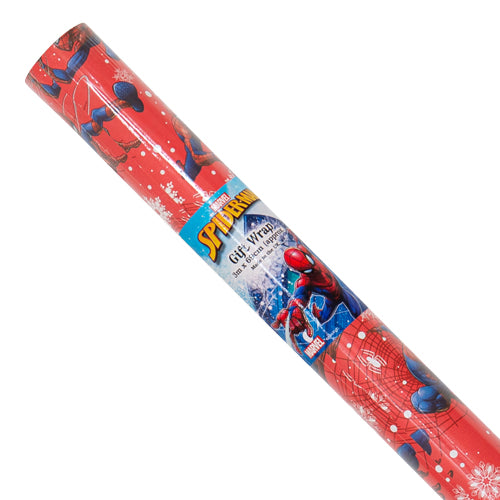 Marvel Spiderman Christmas Wrap Assorted Colours 3M Christmas Wrapping & Tissue Paper FabFinds Red  