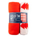 Christmas Fair Isle Red Fleece Throws 100 x 150cm 2 Pk Throws & Blankets FabFinds   