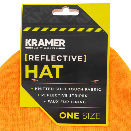 Kramer Reflective Hat One Size Assorted Colours Hats, Gloves & Scarves Kramer   