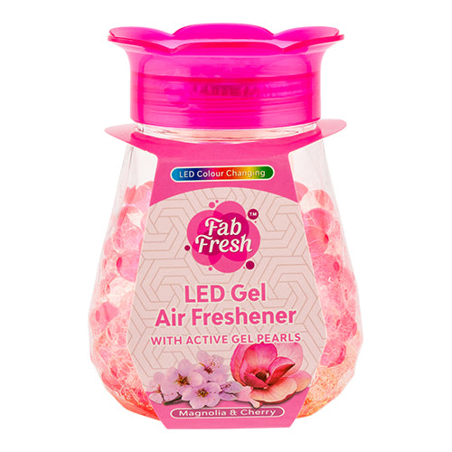 FabFresh LED Gel Air Fresheners With Gel Pearls Assorted 250g Air Fresheners & Re-fills Fab Fresh Magnolia & Cherry  