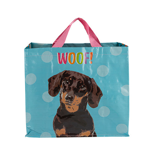Medium Pet Shopper Bag Assorted Styles Storage Accessories FabFinds Dachshund Woof!  