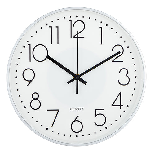 Home Collection Wall Clock Sleek Design 29.5cm Clocks Home Collection Black/Silver  
