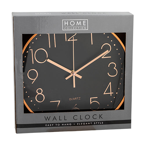 Home Collection Wall Clock Sleek Design 29.5cm Clocks Home Collection   