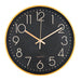 Home Collection Wall Clock Sleek Design 29.5cm Clocks Home Collection Black/Gold  