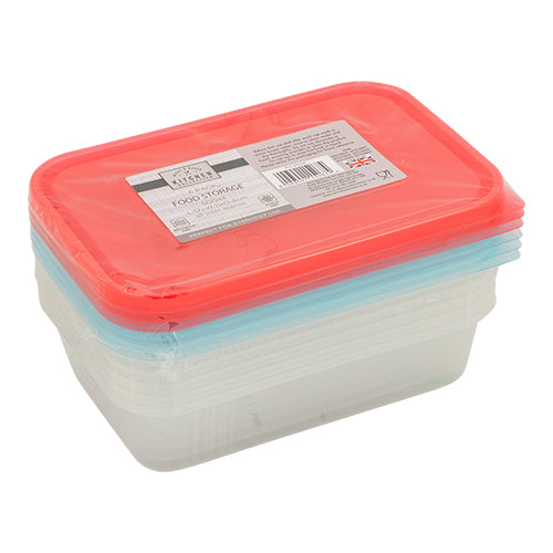 Kitchen Collection Food Storage Boxes Assorted Colours 6pk Food Storage Kitchen Collection   