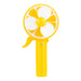 Water Spray Fruit Hand Fan Fans PS Imports Yellow  