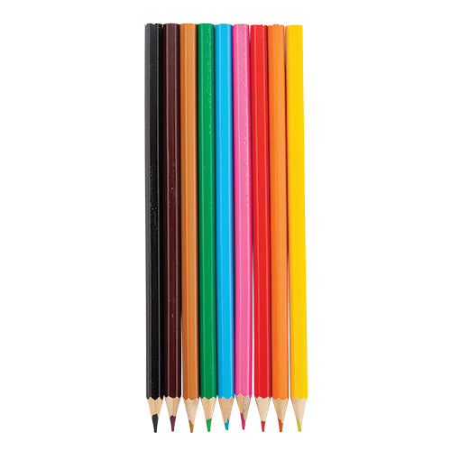 Scribble & Jot Colouring Pencils Pack Of 10 Kids Stationery FabFinds   
