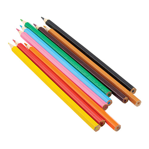 Scribble & Jot Colouring Pencils Pack Of 10 Kids Stationery FabFinds   