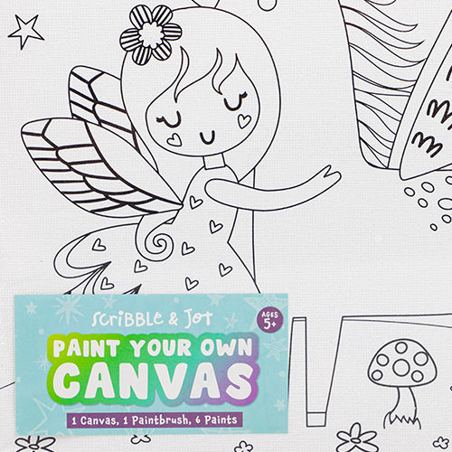 Scribble & Jot Paint Your Own Canvas Unicorn Arts & Crafts FabFinds   